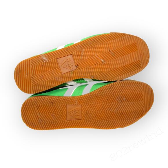 EU 43 Gola Harrier Premium Suede Retro Trainer Sneaker KellyGreen GumSole - Picture 11 of 12